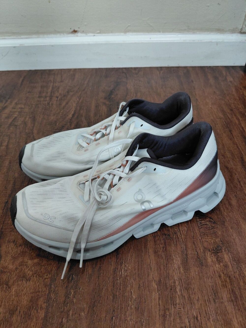 On Cloudspark Shoes Womens Size 9 White Glacier Running Athletic Sneakers
